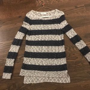 Abercrombie Kids striped fuzzy sweater!